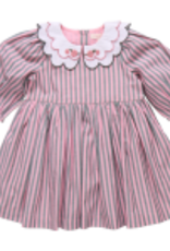 Pink Chicken Darcy Dress, Pink Green Stripe