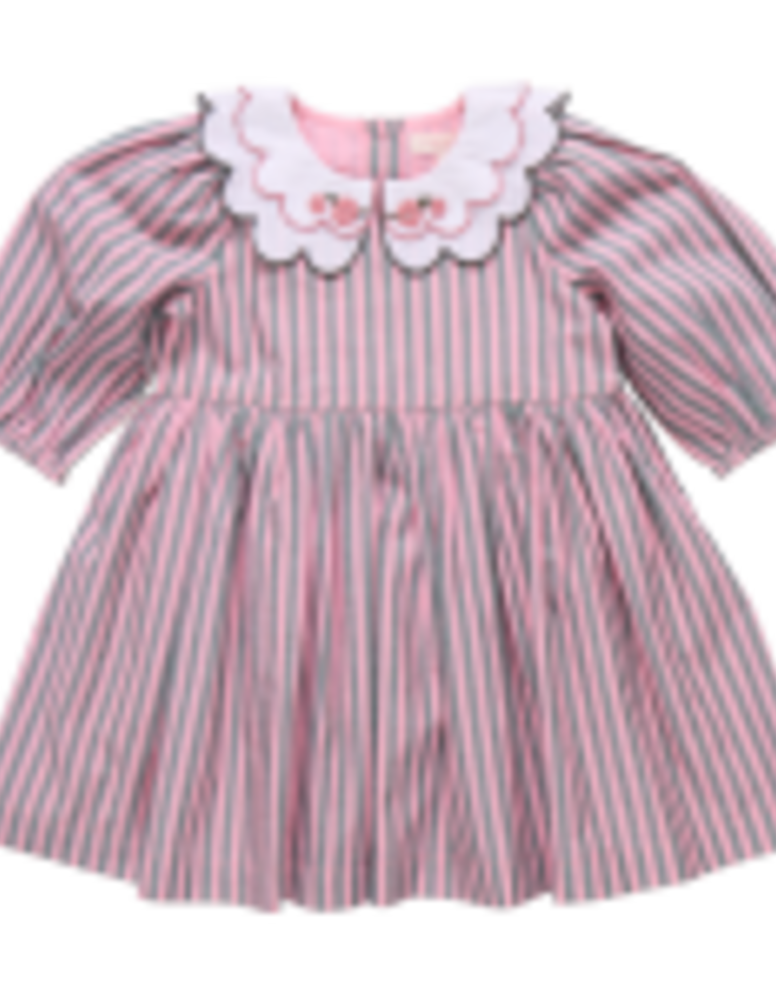 Pink Chicken Darcy Dress, Pink Green Stripe