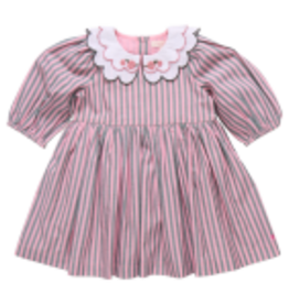 Pink Chicken Darcy Dress, Pink Green Stripe