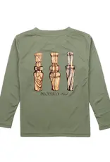 Properly Tied LS Performance Tee, Duck Calls Olive