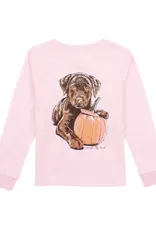 Properly Tied Pumpkin Pup LS Shirt Rose