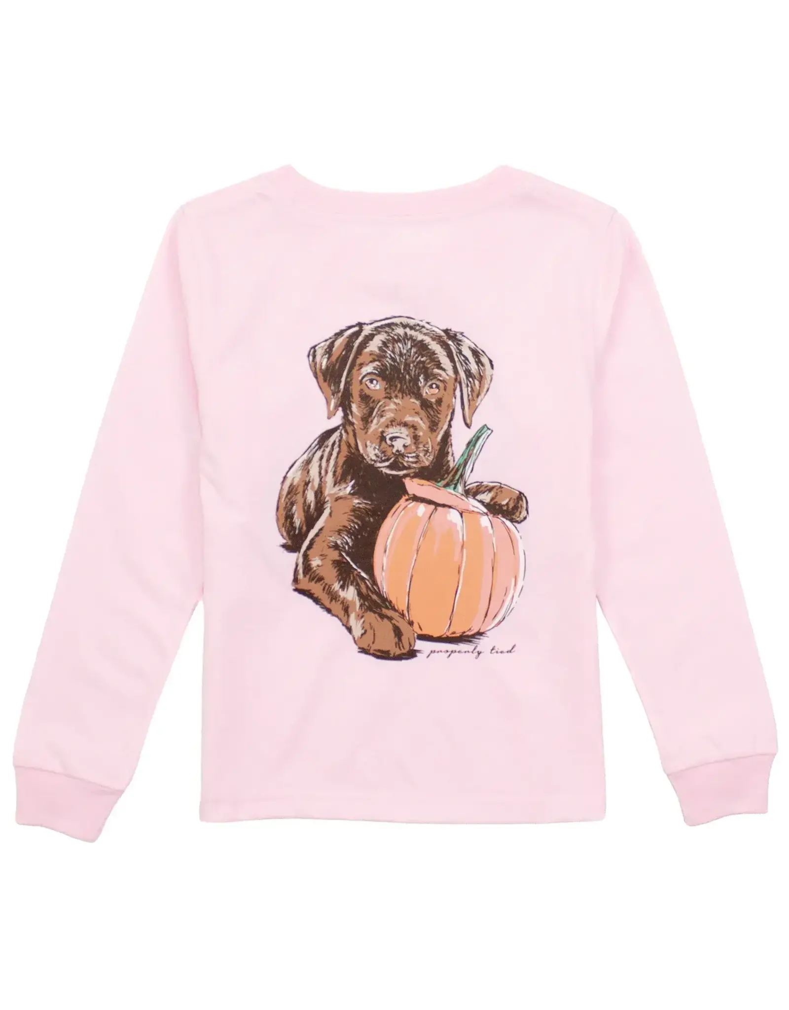 Properly Tied Pumpkin Pup LS Shirt Rose