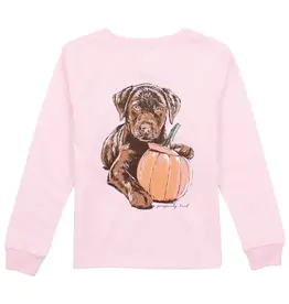 Properly Tied Pumpkin Pup LS Shirt Rose