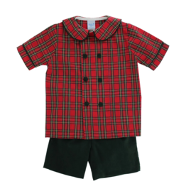 The Bailey Boys Tartan Plaid Dressy Short Set