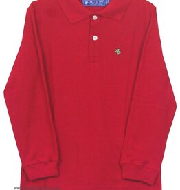The Bailey Boys Long Sleeve Red Polo