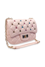 Doe a Dear Colorful Gems Quilted Purse Pink