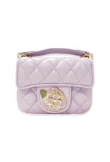 Doe a Dear Floral Decor Quilted Purse Purple