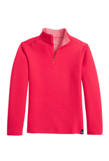 Southern Tide Oak Island Quarter Zip, Grenadine Red