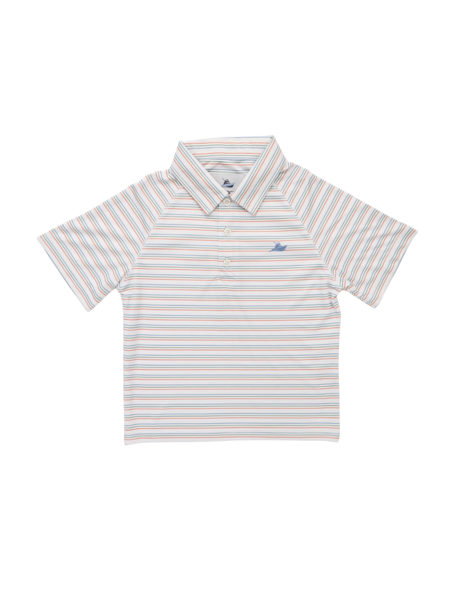 SouthBound Polo,  Aspen Green/ Melon