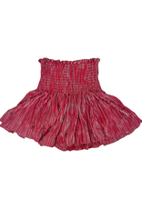 Queen of Sparkles Dark Red Wavy Swing Shorts