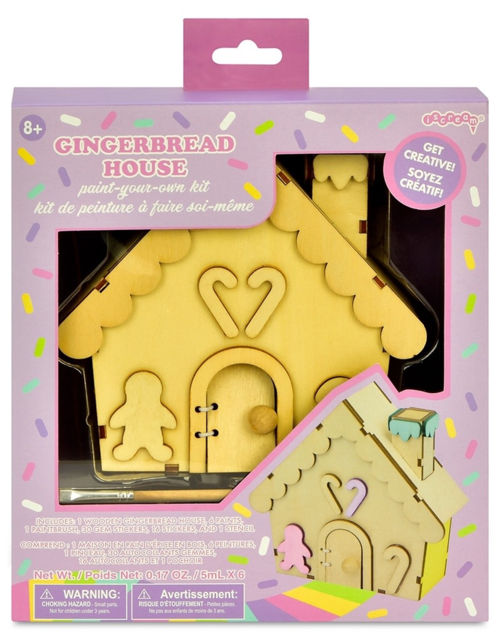 Iscream Decorate Your Gingerbread House Craft Kit