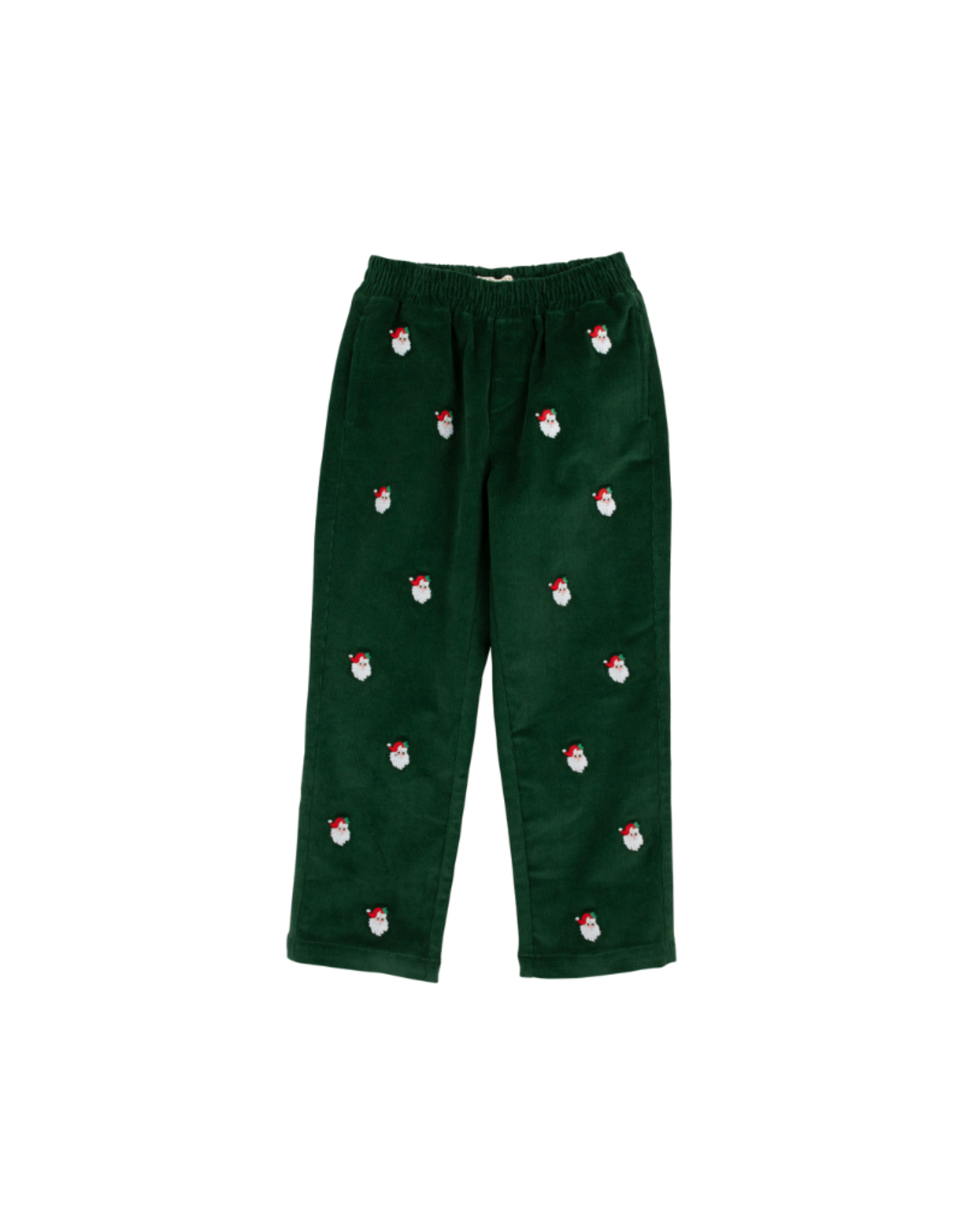 The Beaufort Bonnet Company Critter Corduroy Sheffield Pants, Green Santa