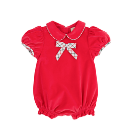 The Beaufort Bonnet Company Banks Bow Bubble, Red/Old Town Tattersal The Beaufort Bonnet Company Banks Bow Bubble, Red/Old Town Tattersal