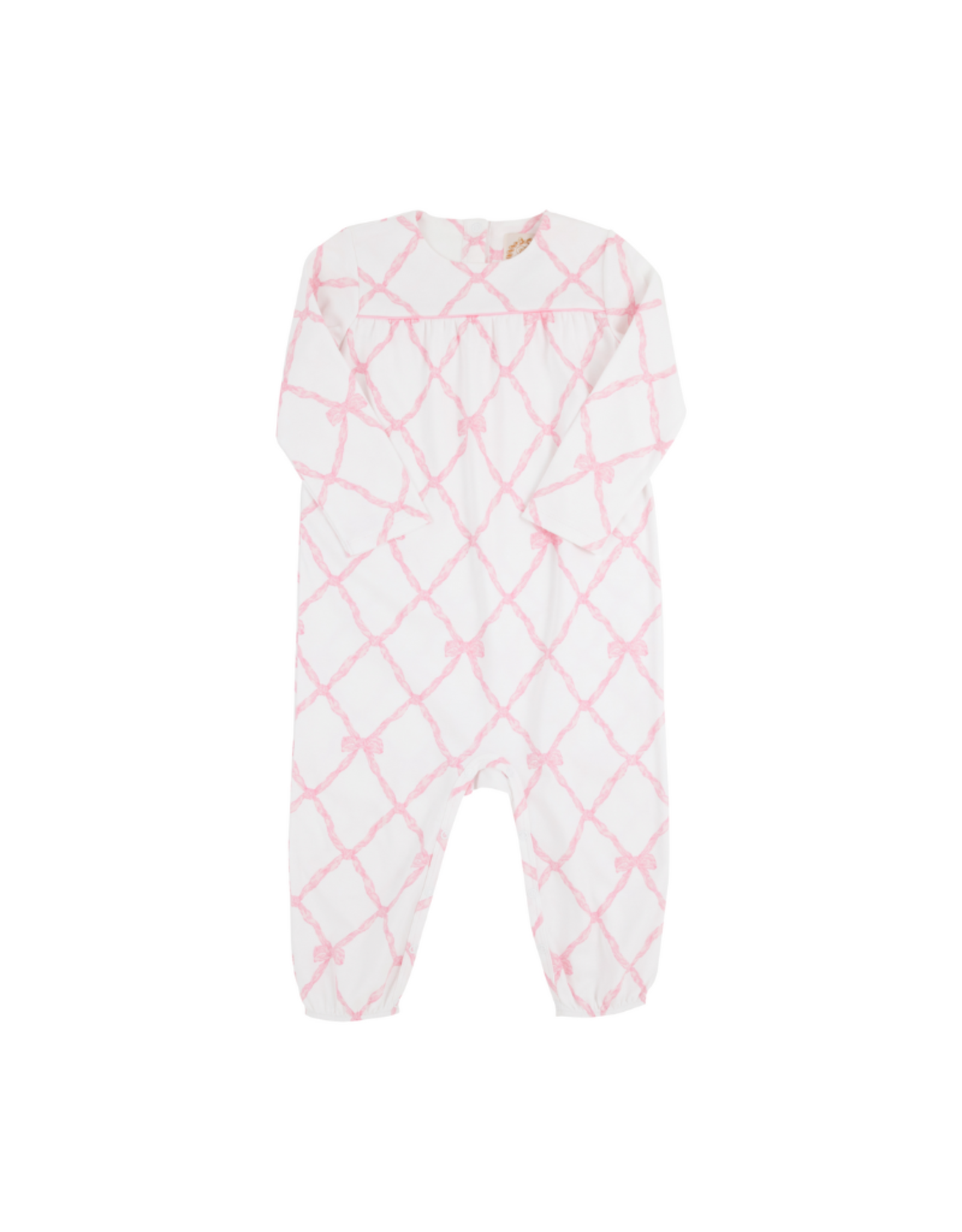 The Beaufort Bonnet Company Long Sleeve Penny's Playsuit, Belle Meade Bow