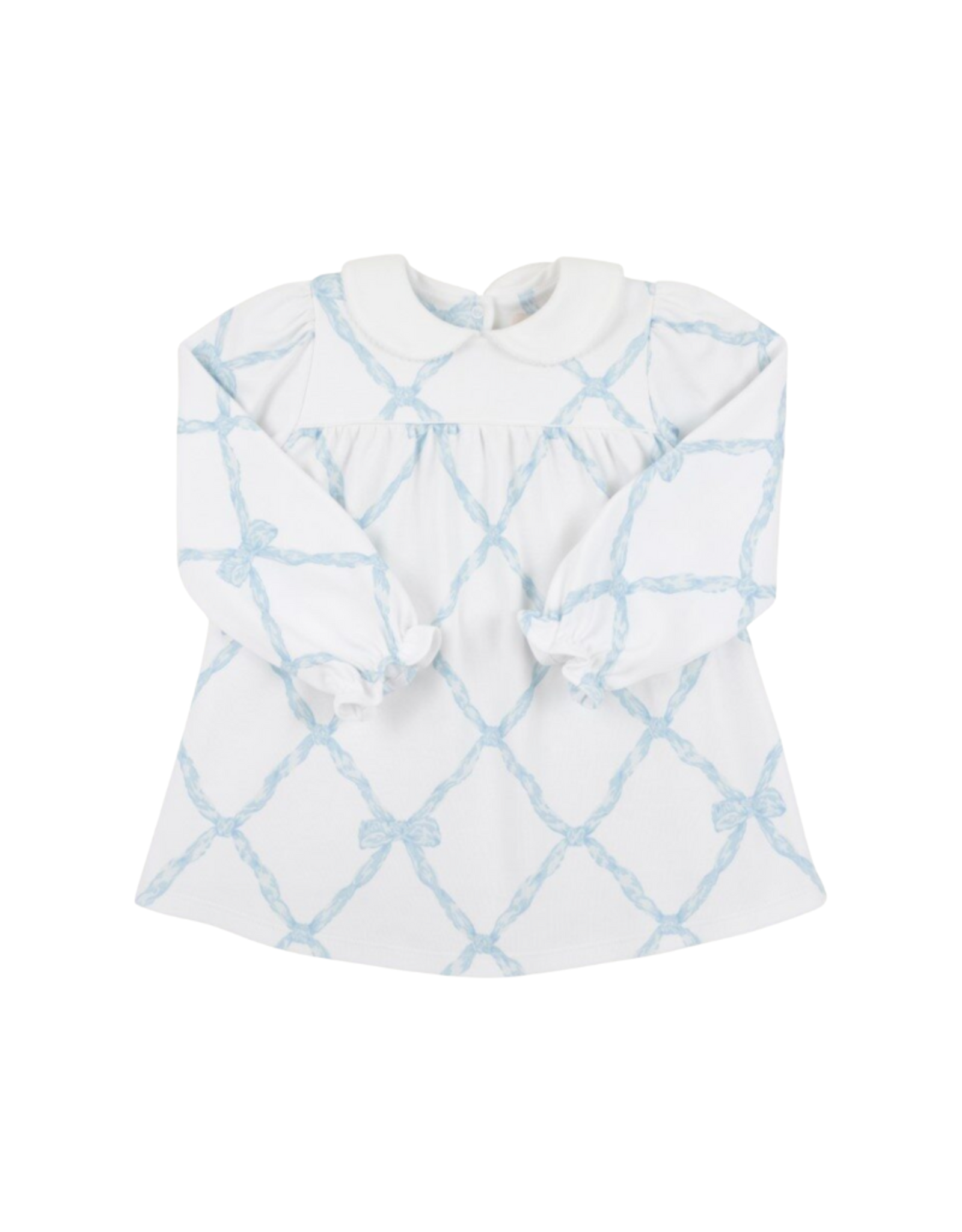 The Beaufort Bonnet Company LS Holly Day Dress, Buckhead Blue Belle Meade Bow