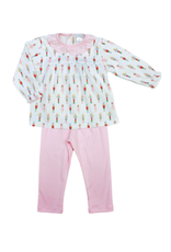 Lulu Bebe LLC Bailey Legging Set, Pima Nutcracker