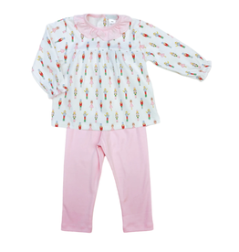 Lulu Bebe LLC Bailey Legging Set, Pima Nutcracker