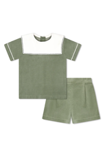 LullabySet Christian Short Set, Leyland Green Velvet