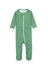 Lila + Hayes Parker Zipper PJs, Candy Cane Lane
