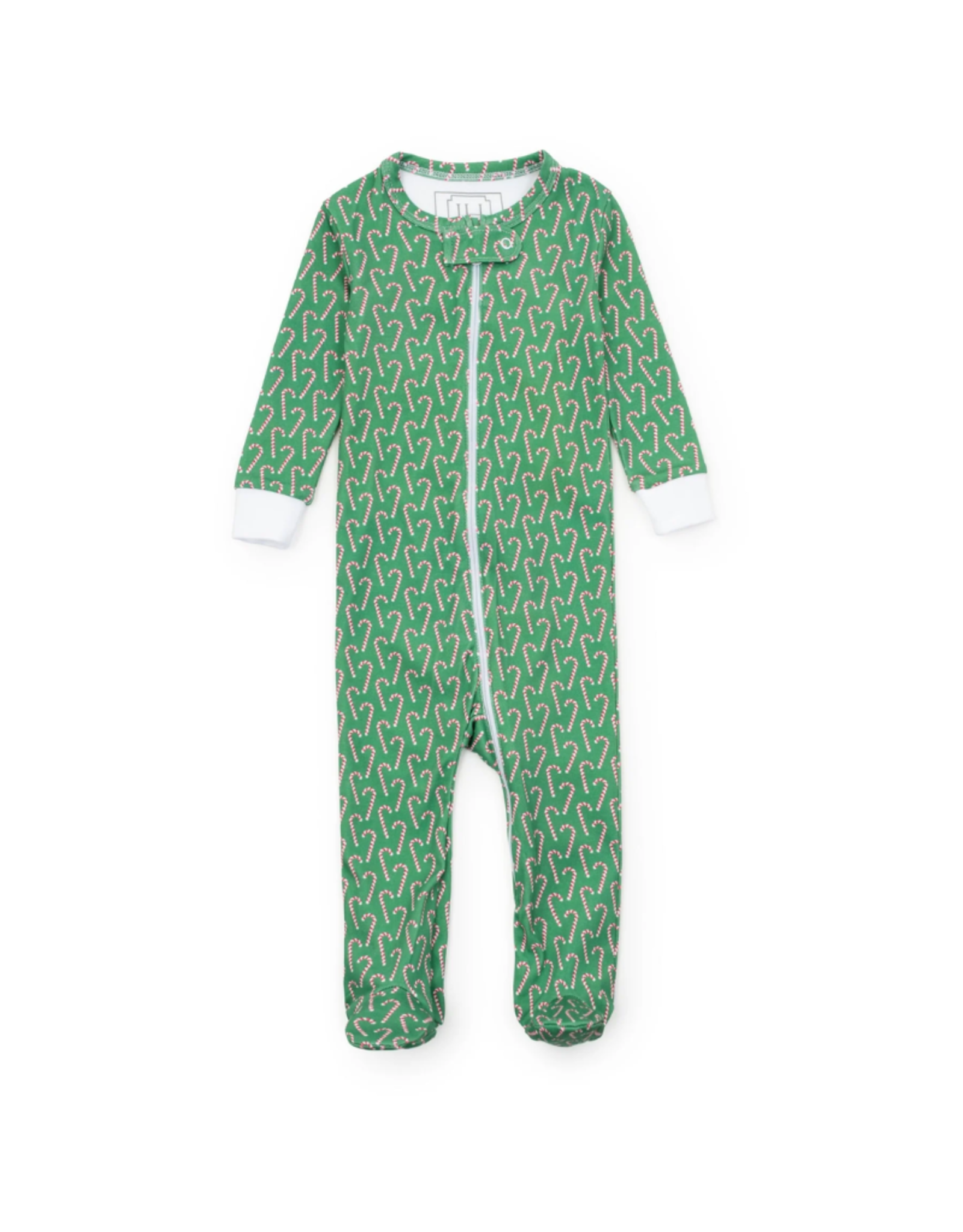 Lila + Hayes Parker Zipper PJs, Candy Cane Lane
