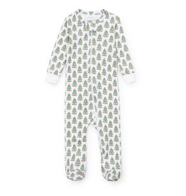Lila + Hayes Parker Zipper Pajama, Under the Christmas Tree