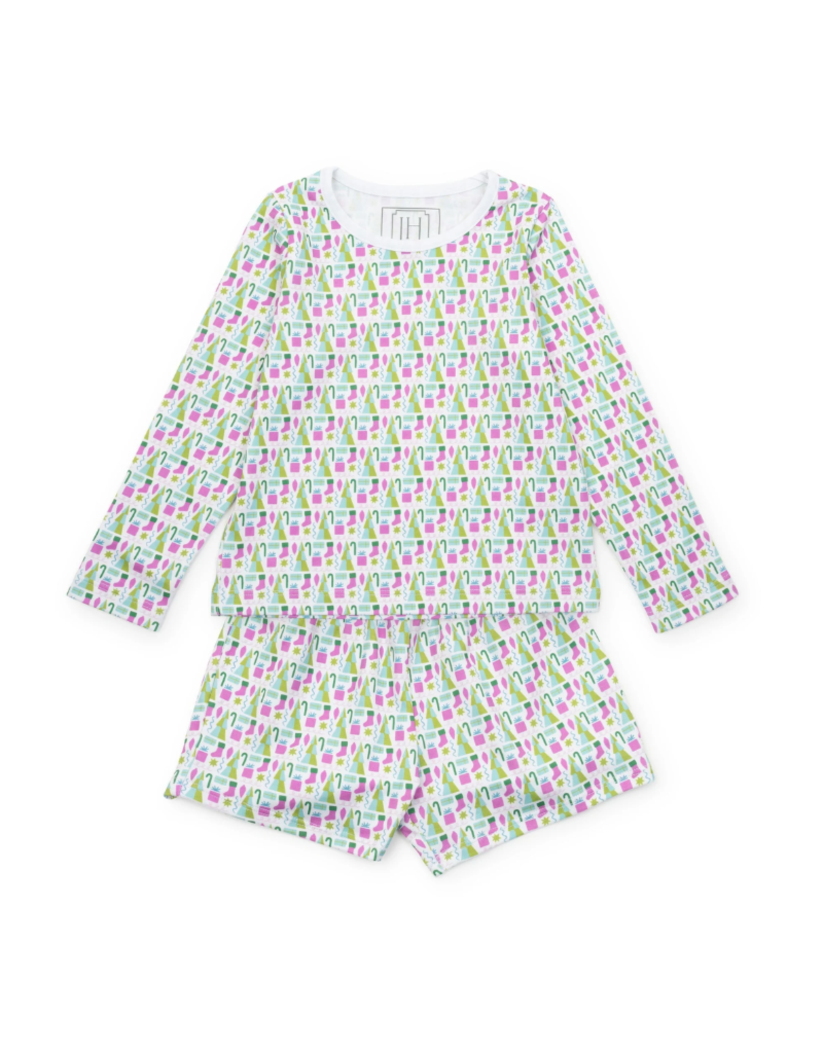 Lila + Hayes Sophie Short Set, Mod Holiday Pink