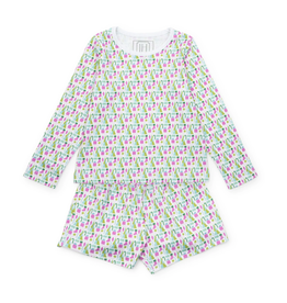Lila + Hayes Sophie Short Set, Mod Holiday Pink