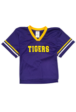 Let's Score Purple Tigers Football Jersey Braided Sleeve
