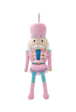 Iscream Pink Nutcracker Plush Ornament