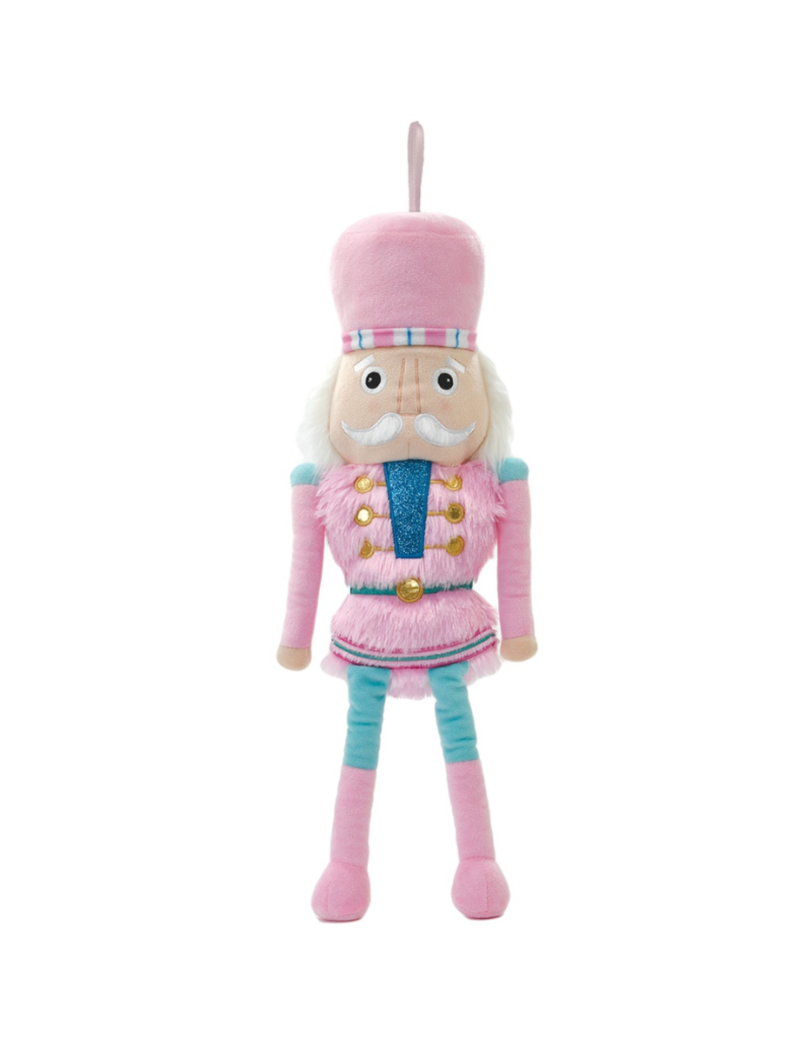 Iscream Pink Nutcracker Plush Ornament