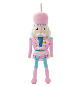 Iscream Pink Nutcracker Plush Ornament