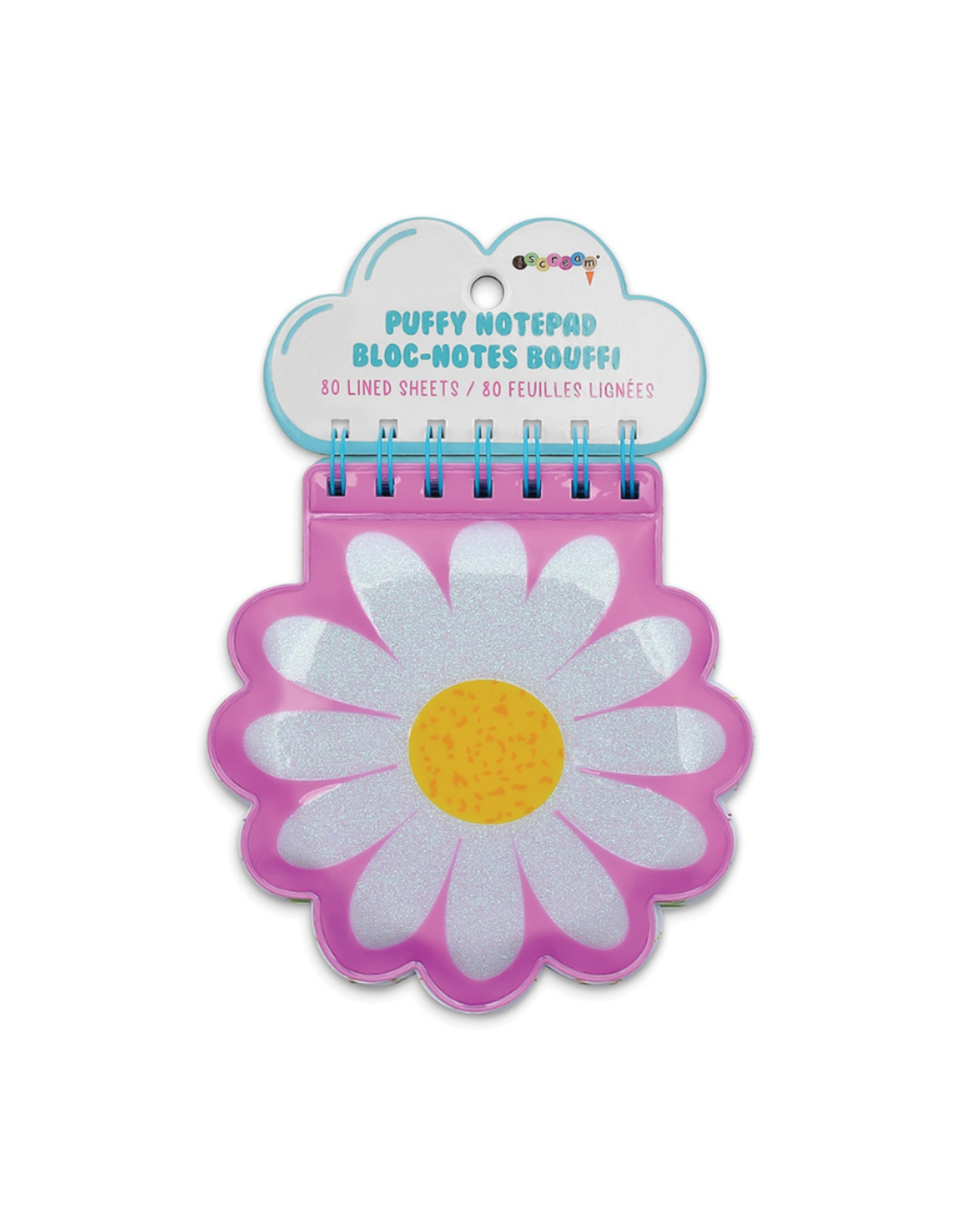 Iscream Daisy Gingham Puffy Notebook