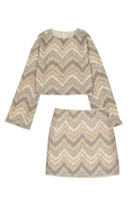 Mayoral Sequin Skirt Set