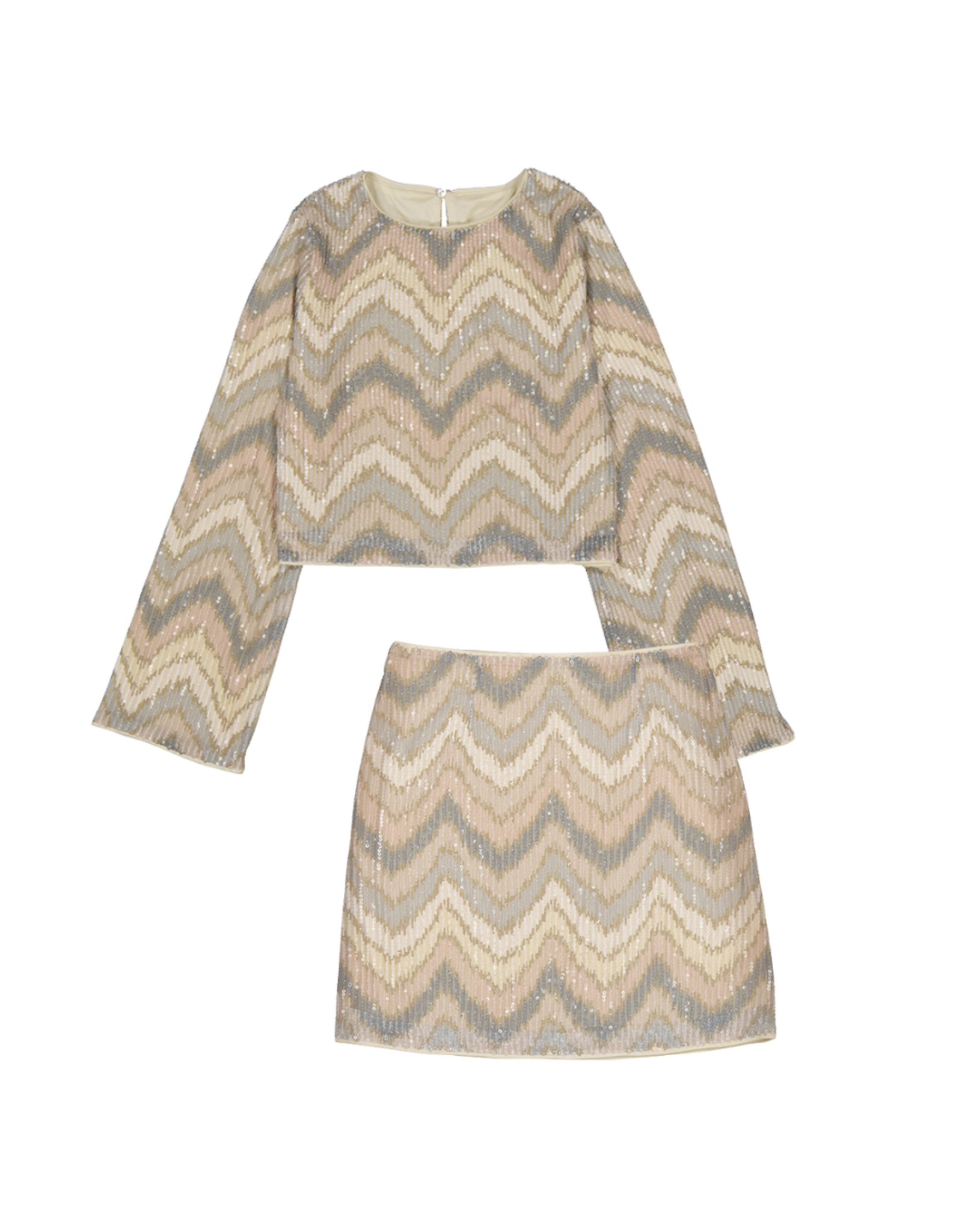 Mayoral Sequin Skirt Set