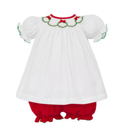 Anavini Holiday Wreath Red Cord Bishop Bloomer Set.