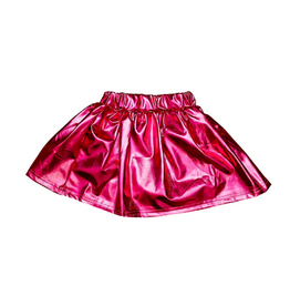 Belle Cher Hot Pink Metallic Skort