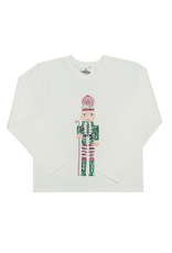 Belle Cher White Nutcracker LS Sequin Shirt