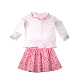 Funtasia Too Pink Candy Cane Print Skirt Set