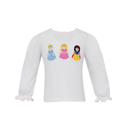 Claire and Charlie LS Princess Shirt