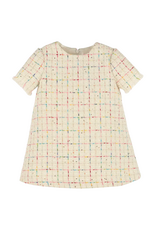 Luli & Me Ivory Tweed Princess Dress