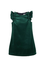 Luli & Me Deluxe Velvet Shift Dress, Green