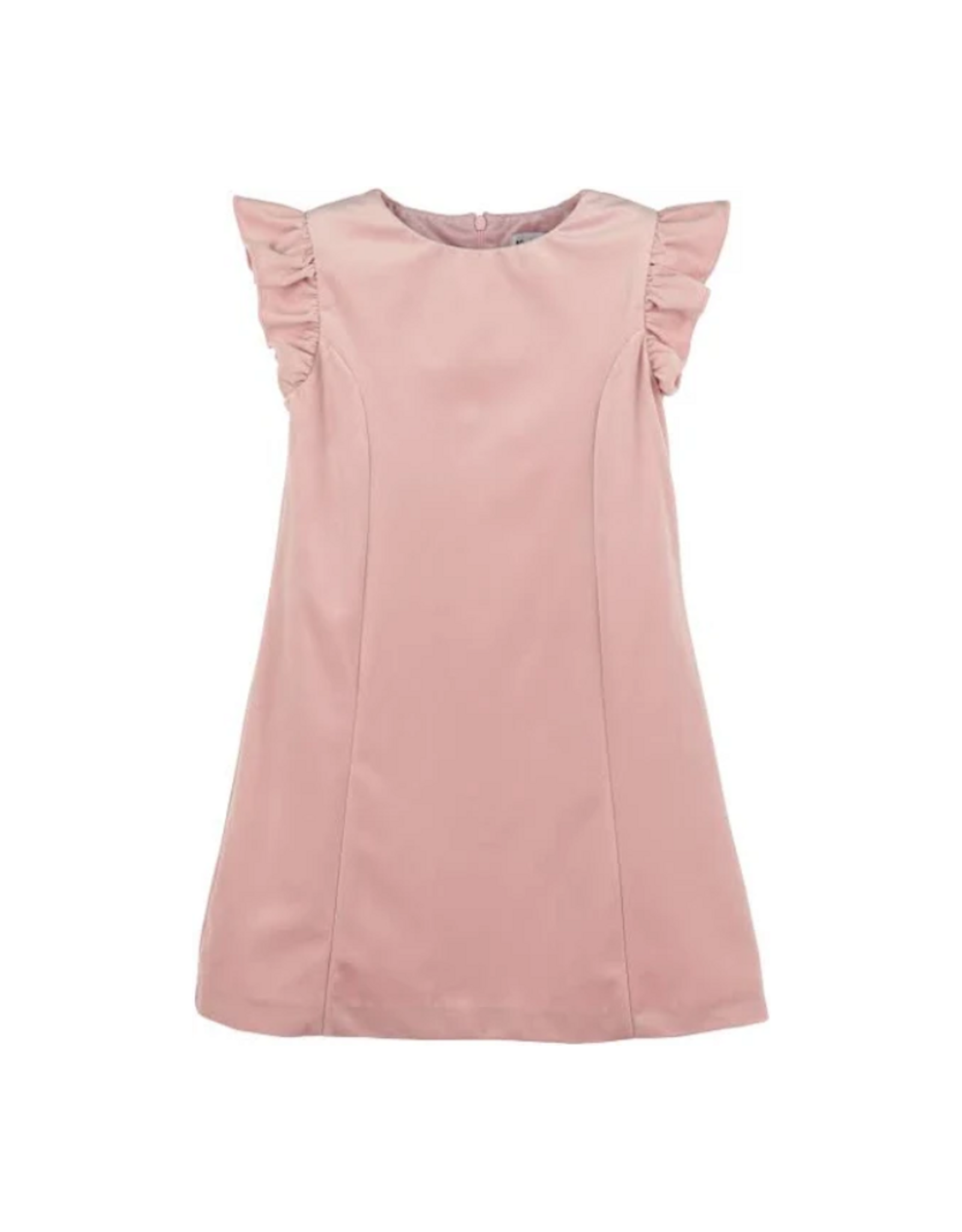 Luli & Me Deluxe Velvet Shift Dress, Rose
