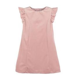 Luli & Me Deluxe Velvet Shift Dress, Rose