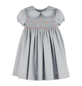 Luli & Me Hydrangeas Smock Petal Dress, Blue
