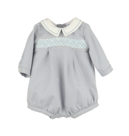 Luli & Me Smock Boy Bubble, Blue