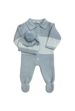 Babidu Azul Knit Set With Hat 10810