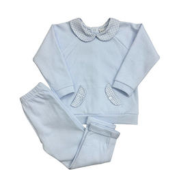 Babidu Sky Blue LS Knit Tracksuit 60628 Babidu Sky Blue LS Knit Tracksuit 60628