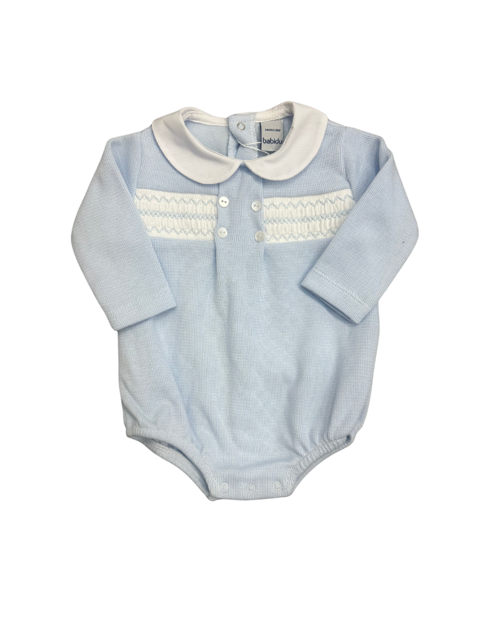 Babidu Sky Blue Knit LS Bubble 30626