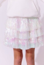 Lola and the Boys Snow Shimmer Tinsel Party Skirt