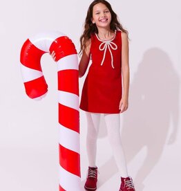 Lola and the Boys Red Velvet Bow Princess Dress